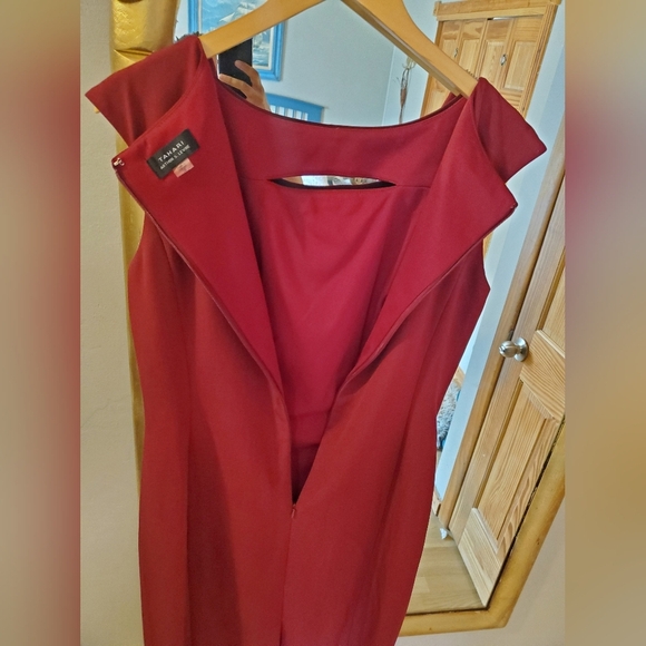 Tahari Wine Red Dress - Picture 10 of 11